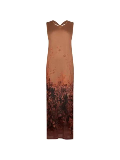 long printed knit dress by LIU JO