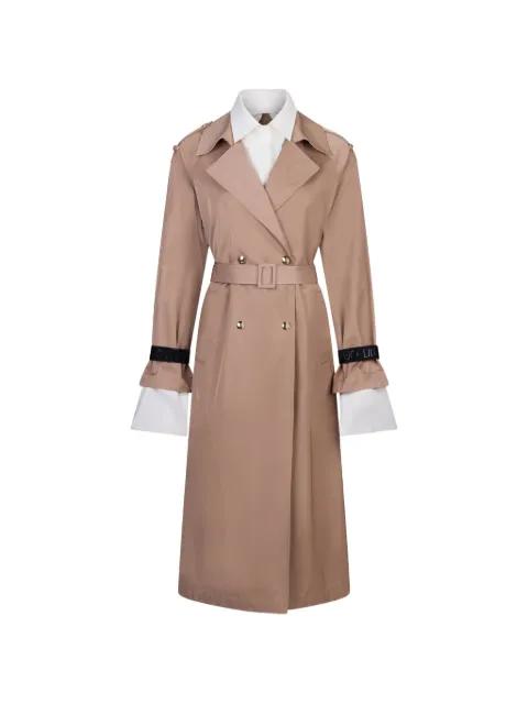 long trench coat with belt by LIU JO