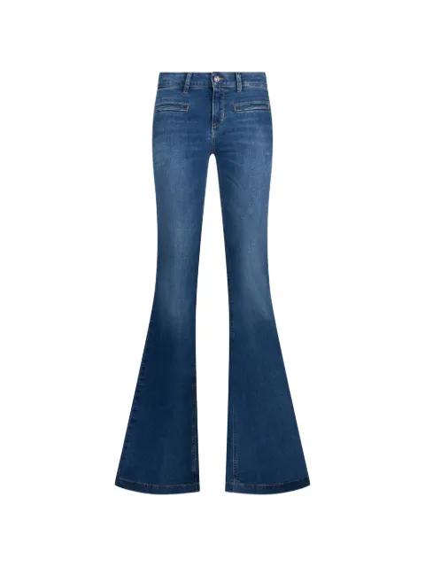 low-rise flared jeans by LIU JO
