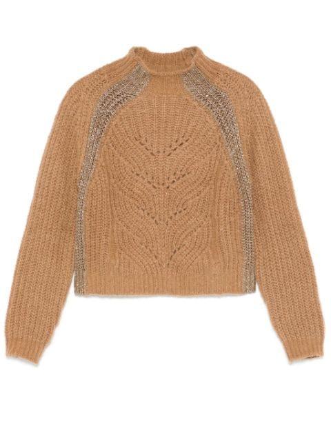 lurex-detail sweater by LIU JO