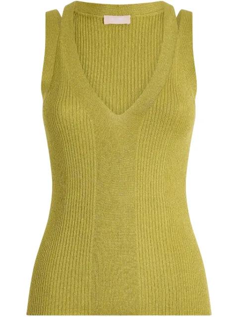 lurex knitted top by LIU JO