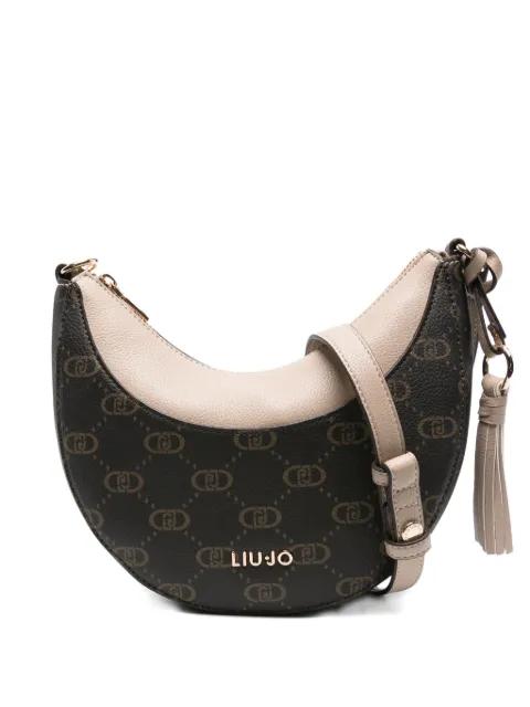 medium Hobo crescent monogram shoulder bag by LIU JO