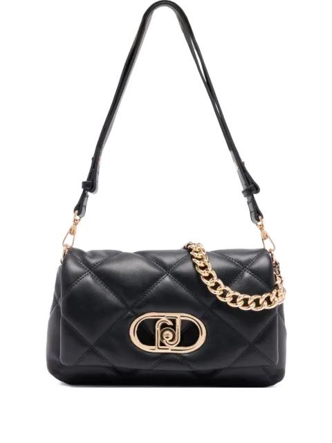 medium LaPuffy quilted logo-plaque shoulder bag by LIU JO