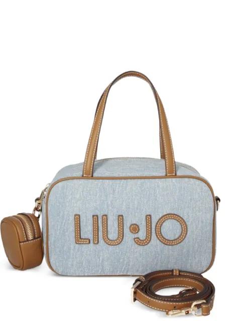 medium denim bowling bag by LIU JO
