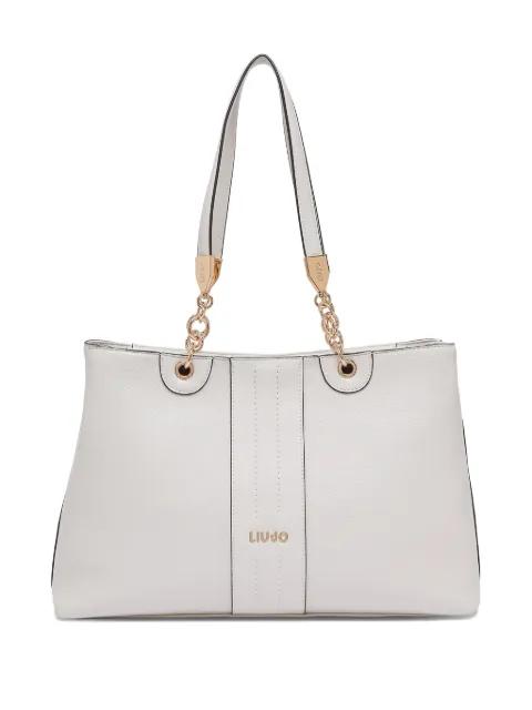 medium logo-lettering shoulder bag by LIU JO