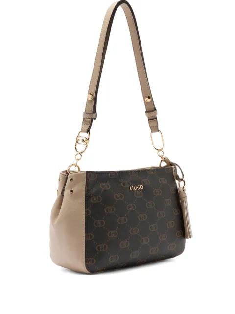 medium monogram tassel shoulder bag by LIU JO