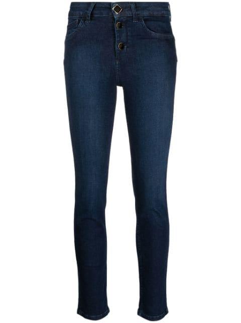 mid-rise skinny-cut jeans by LIU JO