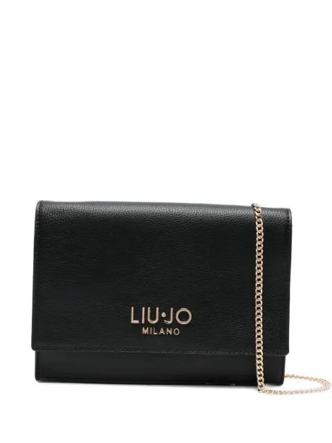 mini logo-plaque chain cross-body bag by LIU JO