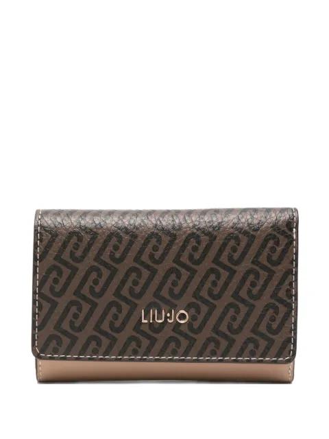 monogram leather wallet by LIU JO
