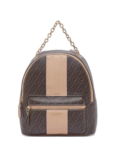 monogram-pattern backpack by LIU JO