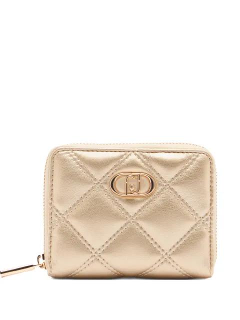 monogram-plaque quilted wallet by LIU JO