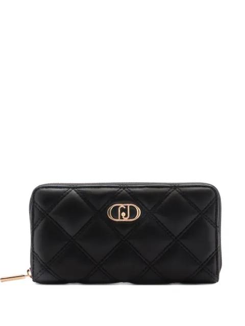 monogram-plaque quilted wallet by LIU JO