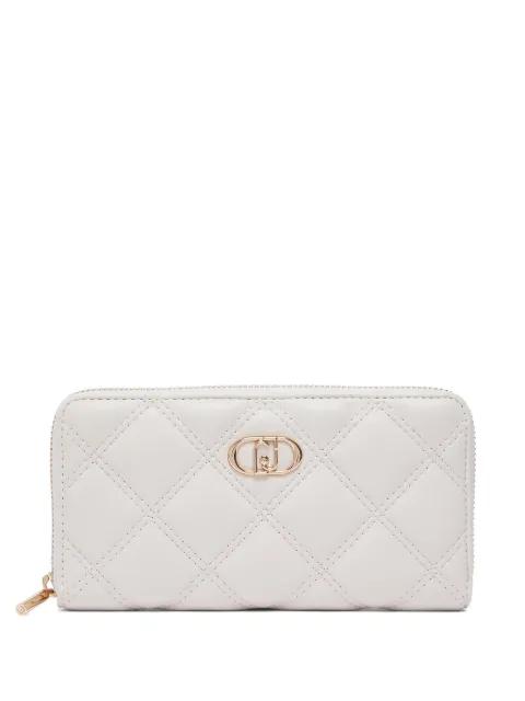monogram-plaque quilted wallet by LIU JO