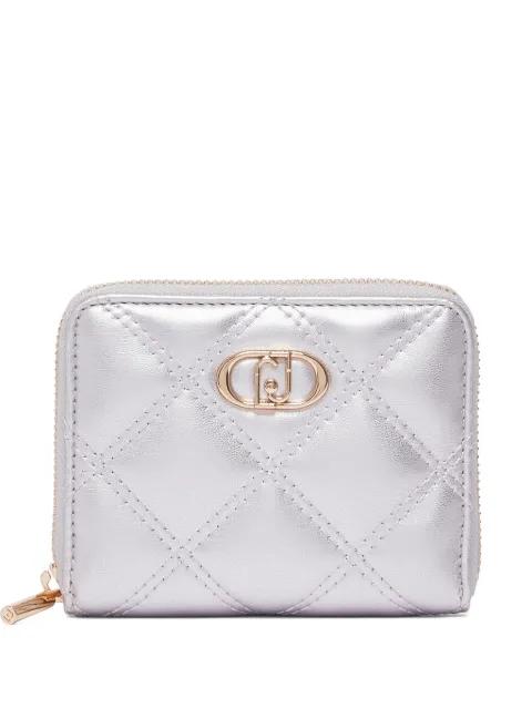 monogram-plaque quilted wallet by LIU JO