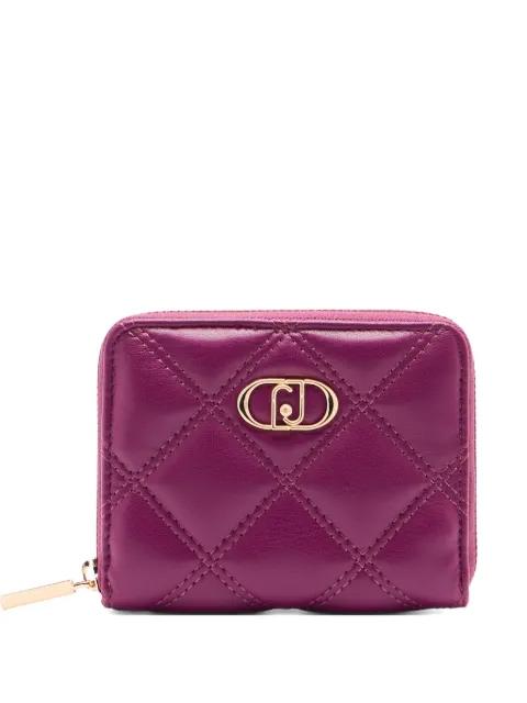 monogram-plaque quilted wallet by LIU JO