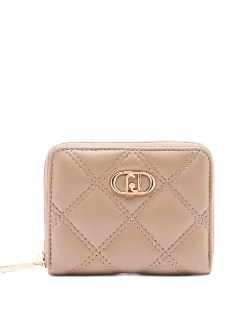 monogram-plaque quilted wallet by LIU JO
