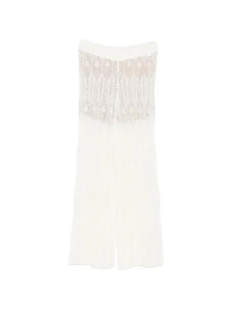 openwork knit trousers by LIU JO