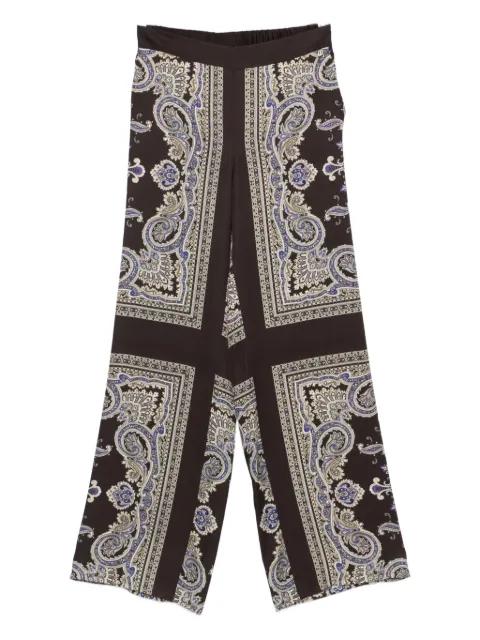 paisley-print trousers by LIU JO