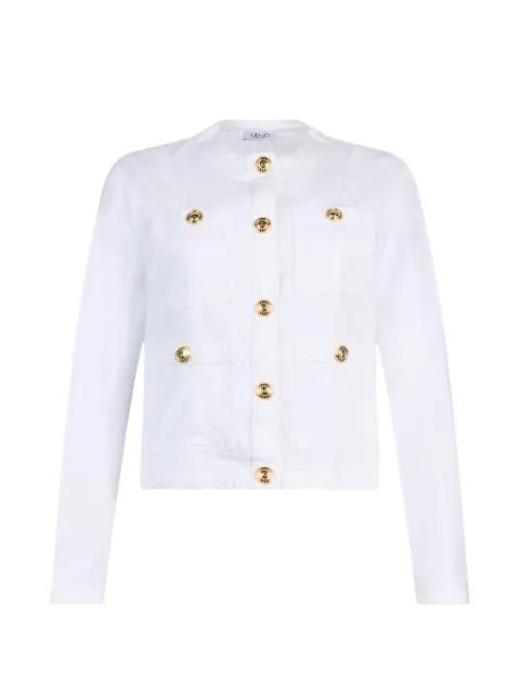 patch-pocket denim jacket by LIU JO