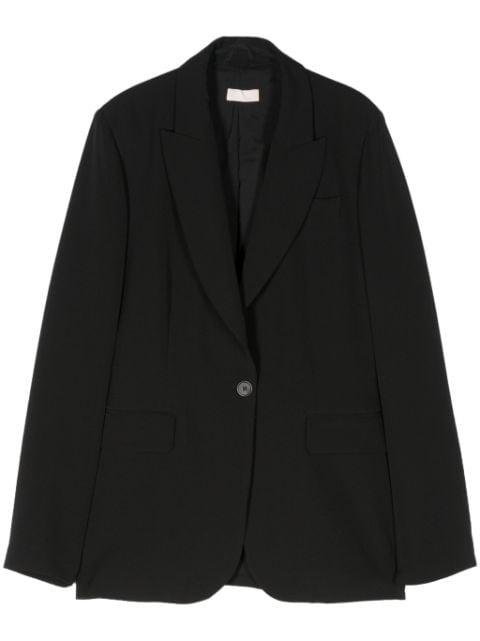 peak-lapel single-breasted blazer by LIU JO
