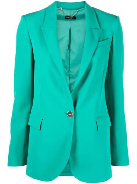 peak-lapels single-breasted blazer by LIU JO
