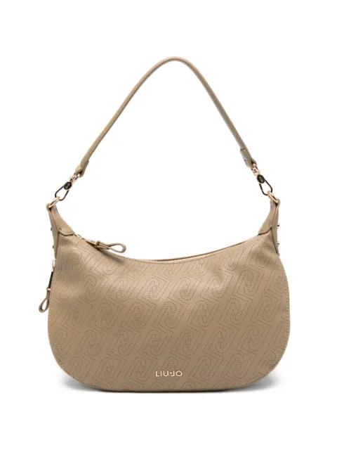 perforated-logo shoulder bag by LIU JO