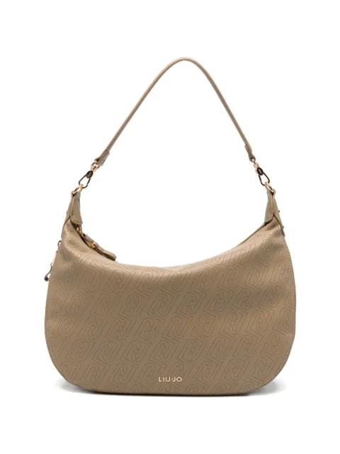 perforated-logo shoulder bag by LIU JO