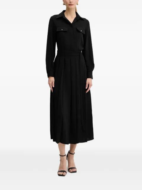 pleated shirt midi dress by LIU JO