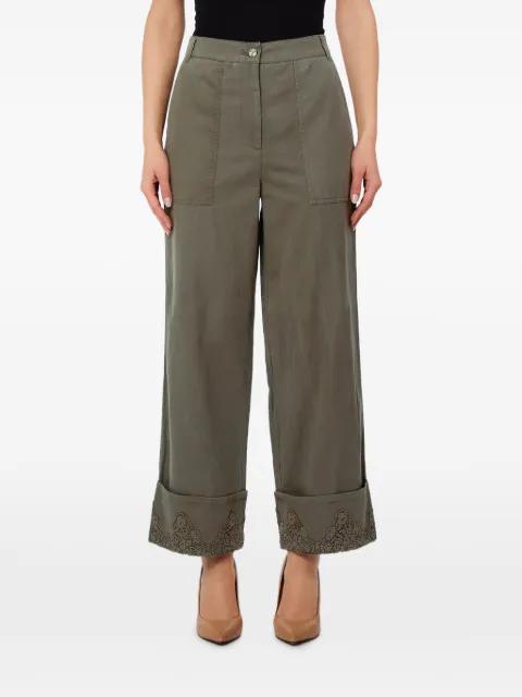 pocket cuffed trousers by LIU JO