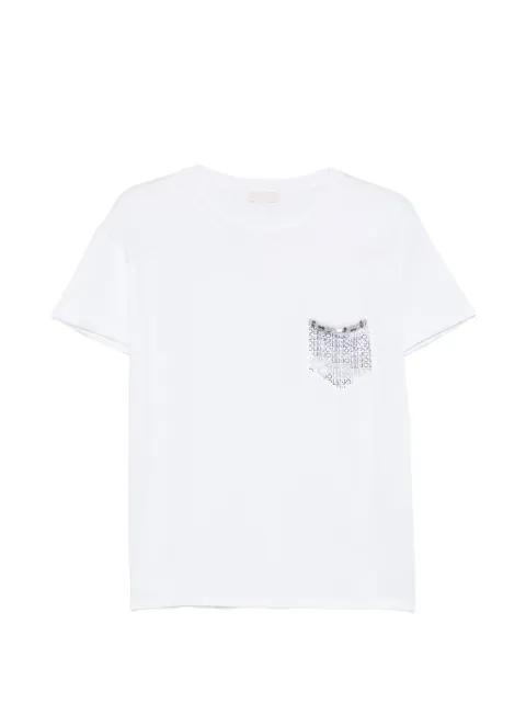 pocket embellished T-shirt by LIU JO