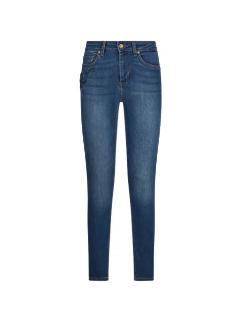 pocket-embroidery skinny jeans by LIU JO