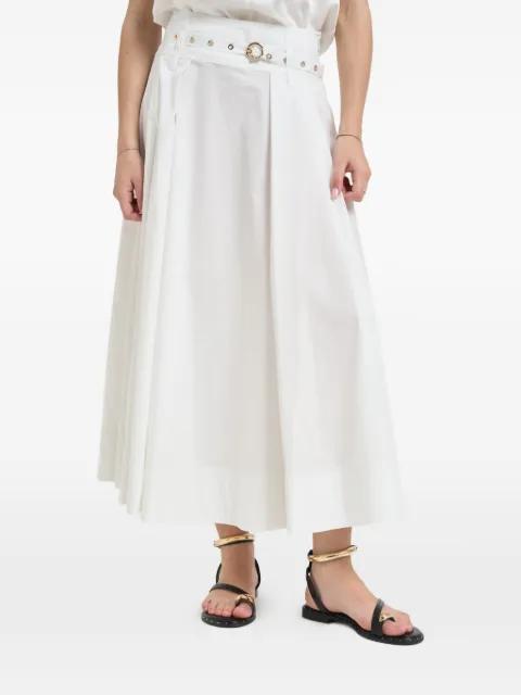 poplin midi skirt by LIU JO