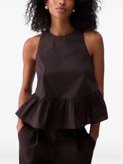 poplin top with bow by LIU JO