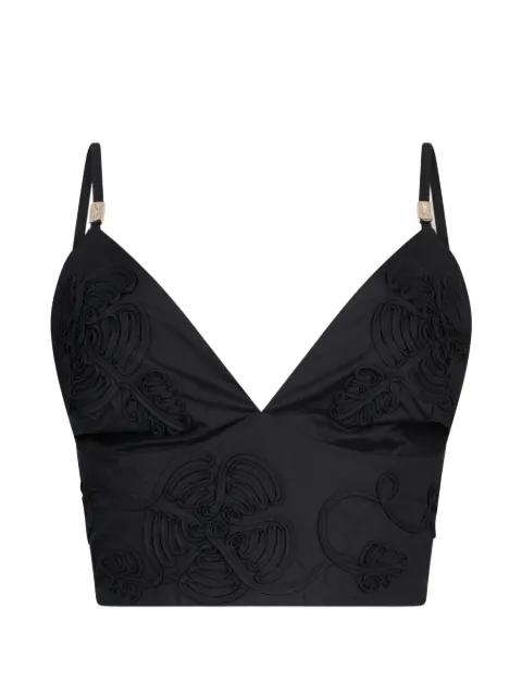poplin top with embroidery by LIU JO