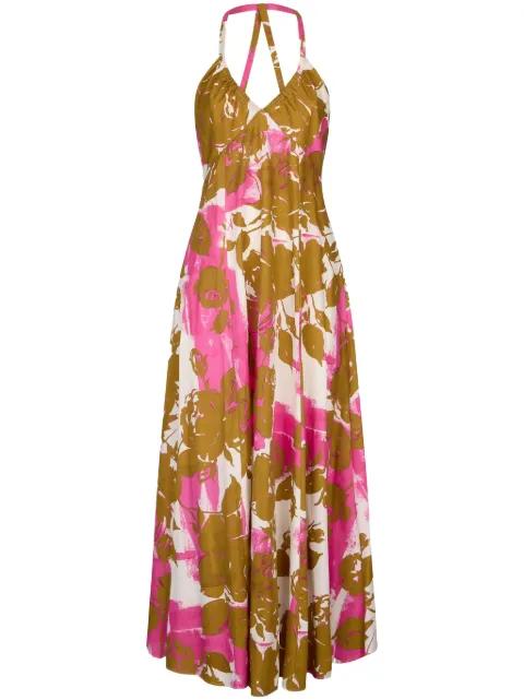printed poplin dress by LIU JO
