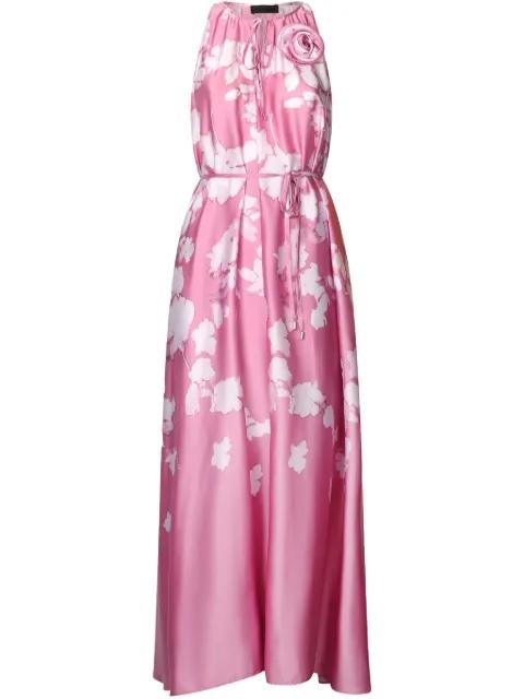 printed satin dress by LIU JO