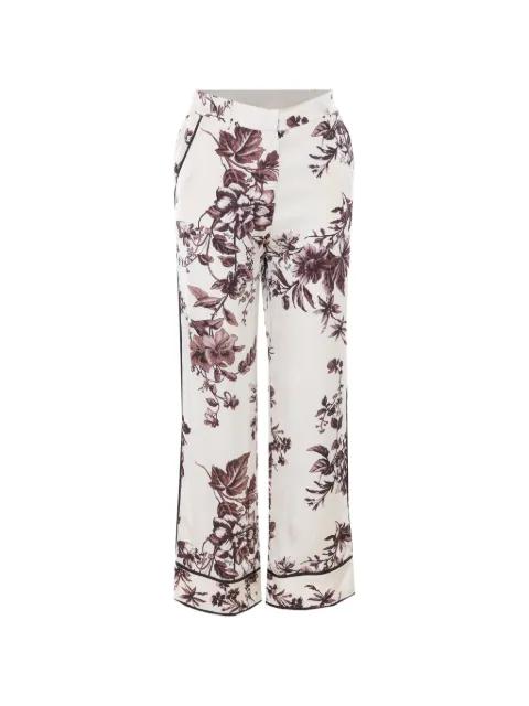 printed satin trousers by LIU JO