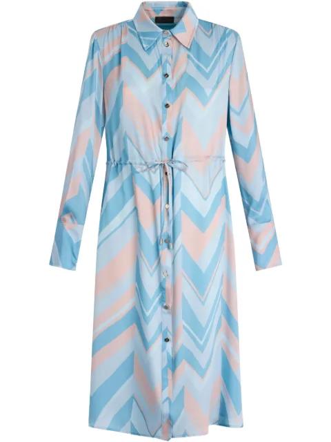 printed shirt dress by LIU JO