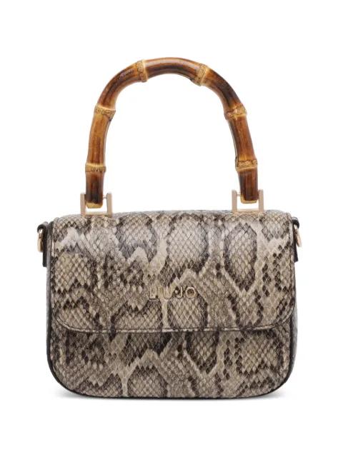 python-pattern tote bag by LIU JO