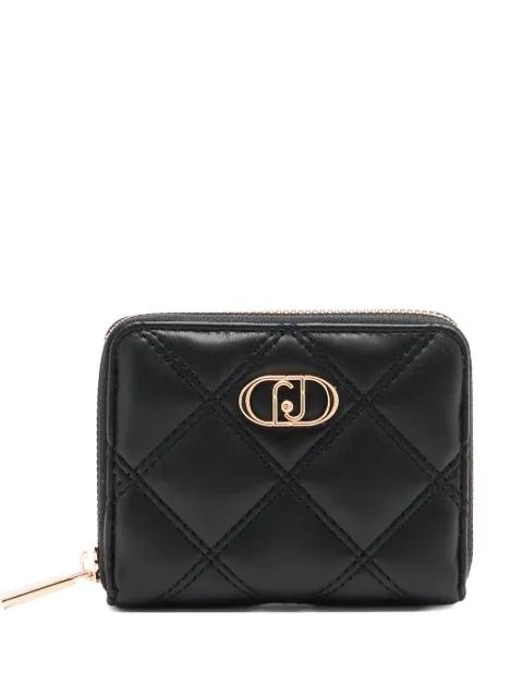 quilted monogram logo wallet by LIU JO