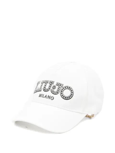 rhinestone-embellished chain-detail baseball cap by LIU JO