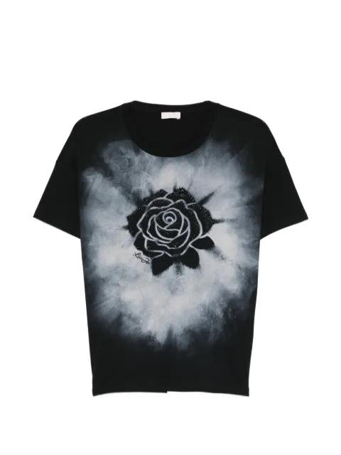 rose-print T-shirt by LIU JO