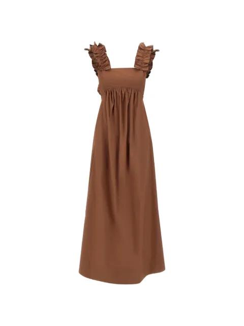 ruffled bow-detail maxi dress by LIU JO