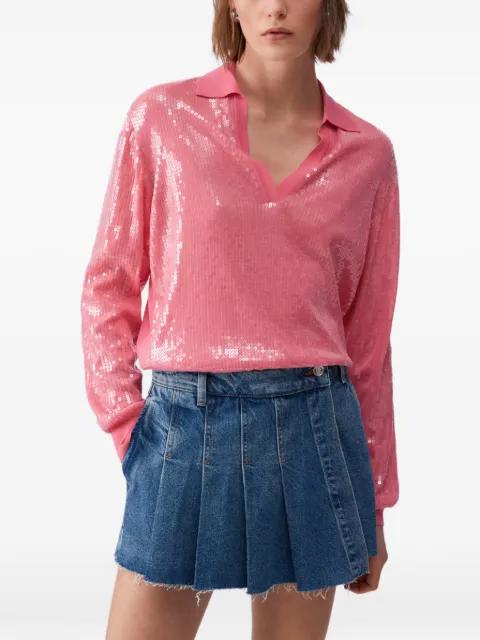sequin V-neck sweater by LIU JO