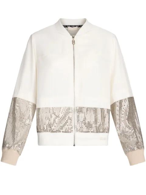 sequin-embellished bomber jacket by LIU JO