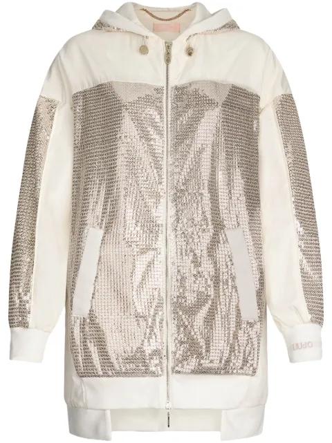 sequinned parka by LIU JO