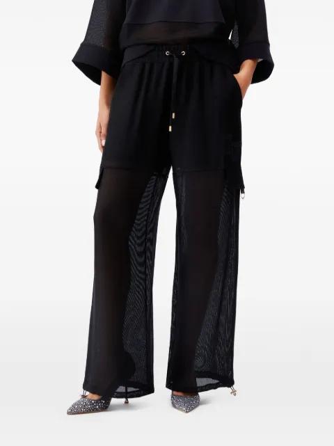 sheer cargo pants by LIU JO