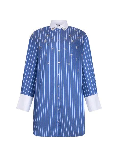 shirt dress with bejewelled embellishment by LIU JO