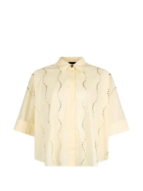 shirt with bejewelled appliqués by LIU JO
