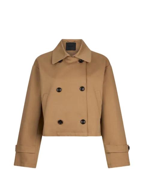 short gabardine trench coat by LIU JO